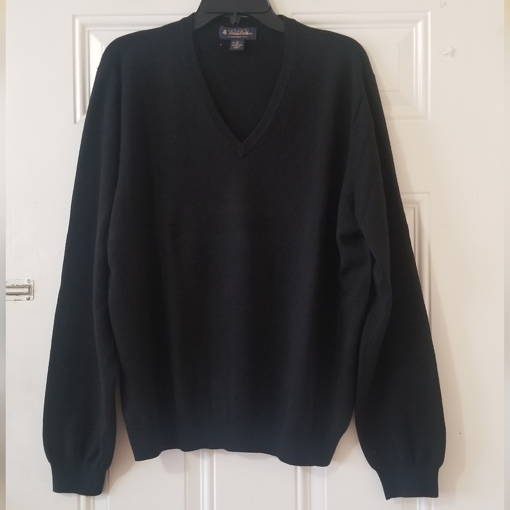 Brooks Brothers Women's Merino Wool  Blend V-Neck Sweater